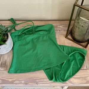Newport News Green Tankini Bikini Set